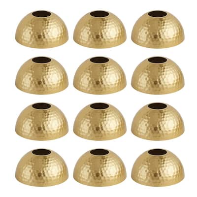 3.75 in. Gold Light Bulb Shade for Outdoor String Lights (12-Pack)