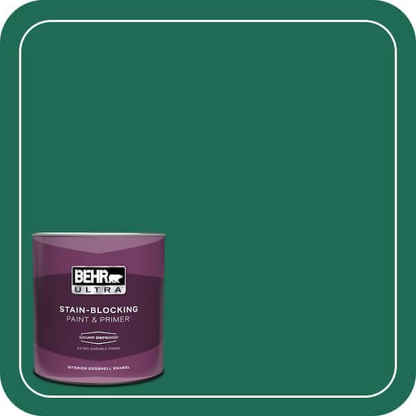 BEHR ULTRA 1 qt. #P430-7 Sparkling Emerald Extra Durable Eggshell Enamel Interior Paint & Primer