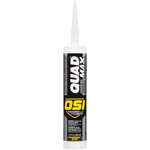 OSI Quad Max 9.5 oz. Window, Door and Siding Caulk Sealant Black #003 Cartridge