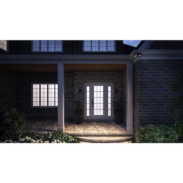 35.5 in. x 47.5 in. V-4500 Series White Vinyl Left-Handed Sliding Window with Colonial Grids/Grilles