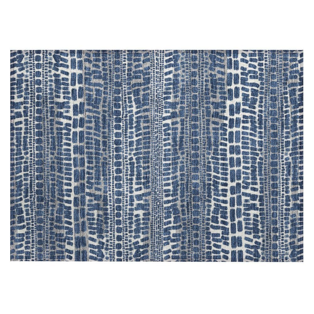 Chantille Machine Washable Indoor/Outdoor Abstract ACN2540 Navy 2 ft. x 3 ft. Accent Rug price history on PriceWatchPro