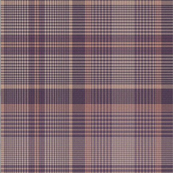 Heritage Plaid Plum Wallpaper