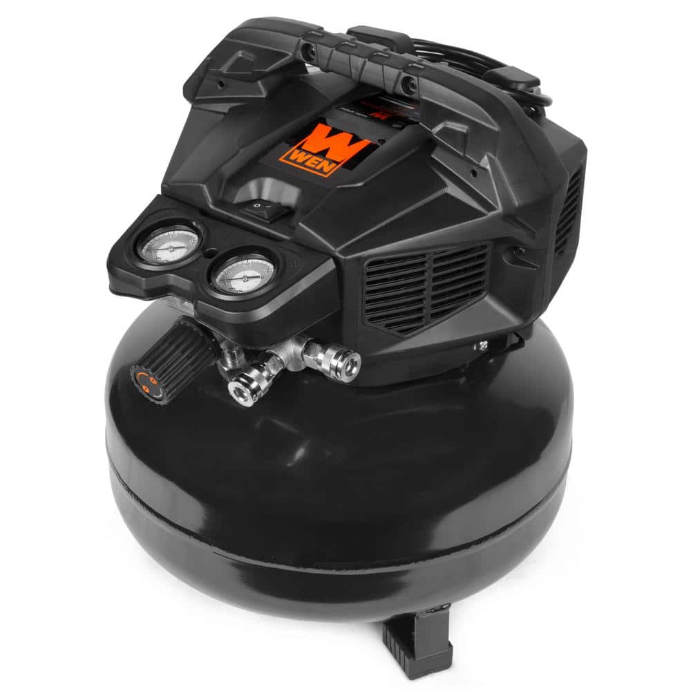 WEN 6Gallon 150 PSI Electric OilFree Pancake Style Air Compressor AP6092 The Home Depot