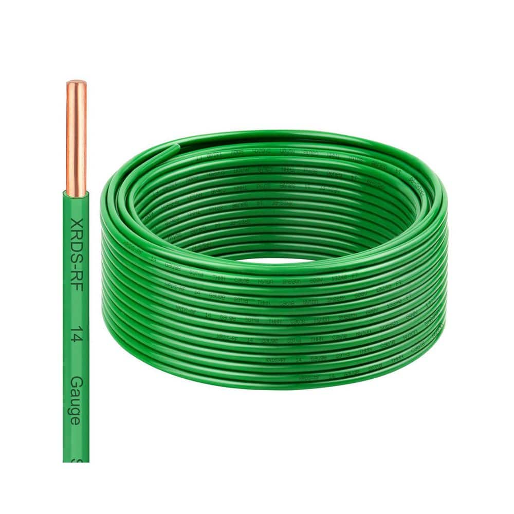 50 ft. 14 / 2 Gauge Single Bare Copper Conductor Green THHN Wire Nylon Insulation for Panel Lighting Grounded price history on PriceWatchPro