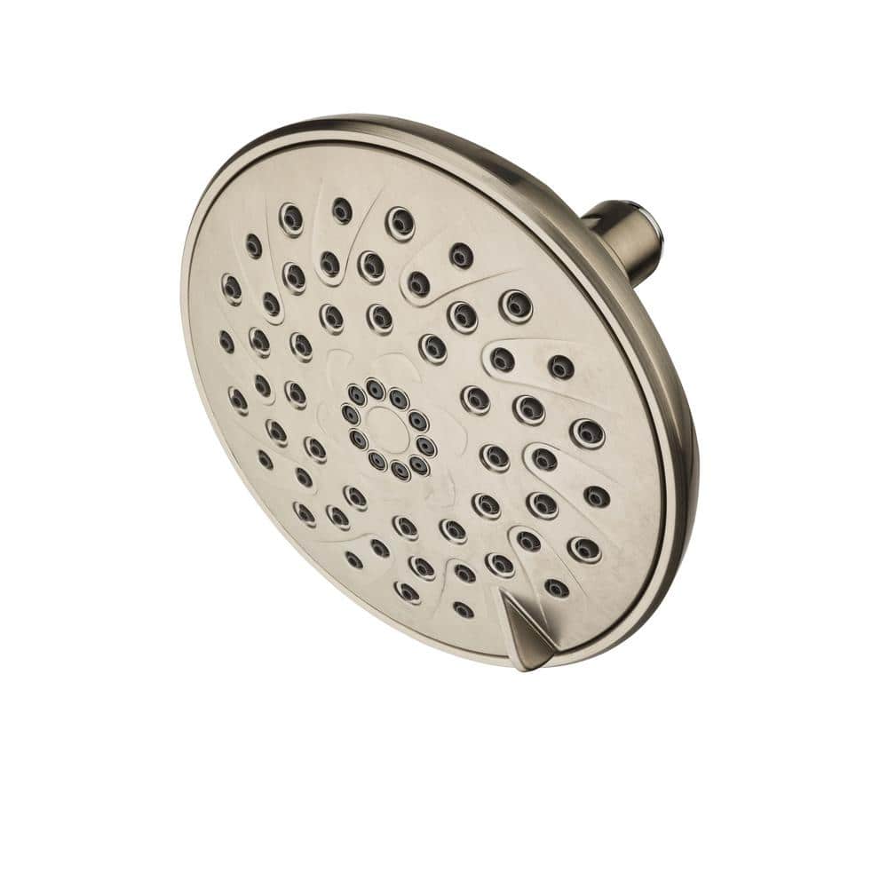 Arterra 3-Spray 5.88 in. Single Wall Mount Fixed Adjustable Shower Head in Brushed Nickel price history on PriceWatchPro