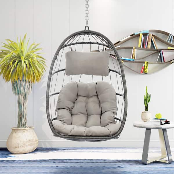 Tidoin Outdoor Hanging Egg Chair Replacement Cushion Swing Basket