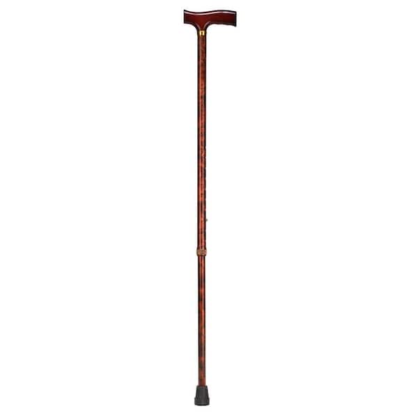 DMI Lightweight Adjustable Foot Cane with Derby Top in Copper Swirl 502