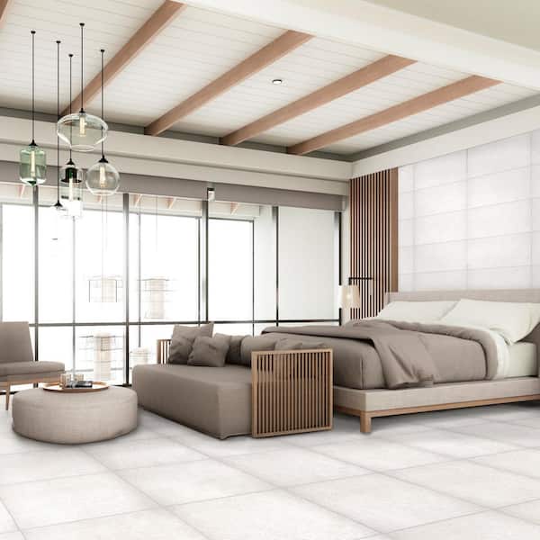 Urbanstone Cream 24 in. x 24 in. Matte Porcelain Floor and Wall Tile (15.58 sq.ft./Case)