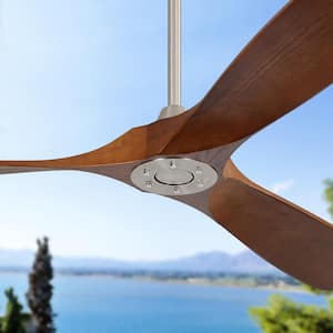 60 in. 6-Speed Ceiling Fan in Brushed Nickel with Remote