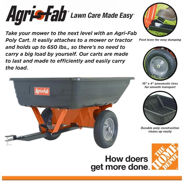 10 cu. ft. Poly Cart with 650 lbs. Heaped Capacity
