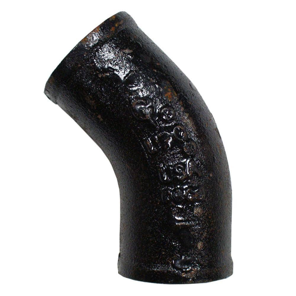 AB and I Foundry 2 in. Cast Iron 1/8 Bend 370103 - The Home Depot