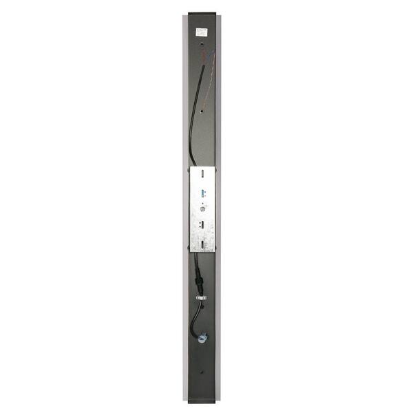 Briignite 39 in.1-Light 20-Watt White and Black Modern Linear Outdoor Integrated LED Lantern Wall Sconce 3000K Warm Light