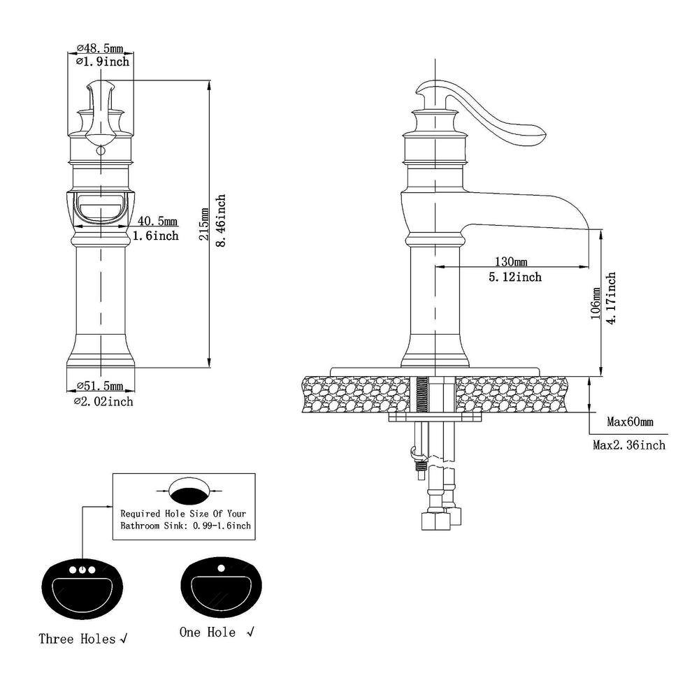 Brushed Nickel Single-Handle Waterfall Bathroom Faucet