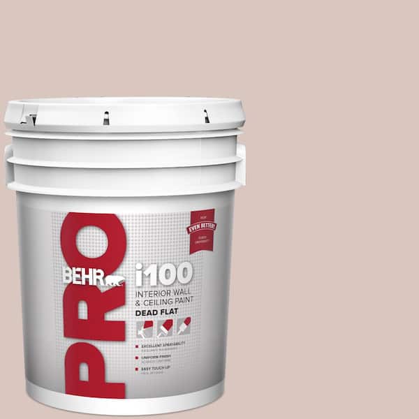 5 gal. #PPU2-06 Wisp of Mauve Dead Flat Interior Paint