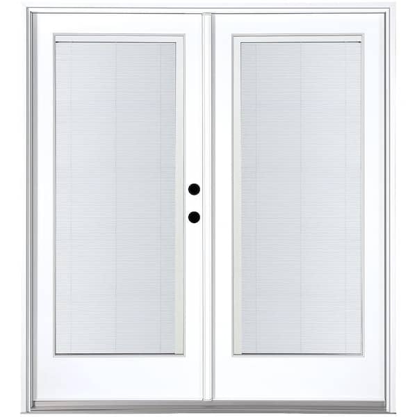 Left Hand Inswing Hinged Patio Door, Sliding Patio Doors With Built In Blinds Home Depot