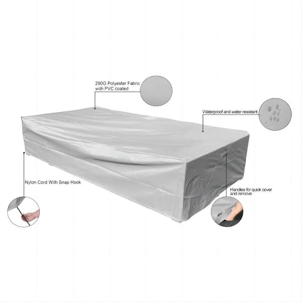 Outdoor Couch Sectional Sofa Set Cover Patio Furniture Covers Waterproof Rectangular Table Chairs Cover