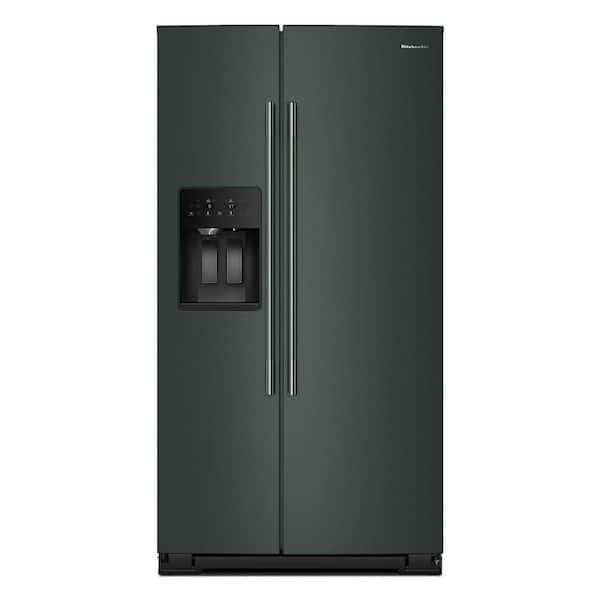 35.5 in. 20.8 cu. ft. Counter Depth Side-by-Side Refrigerator in Juniper with Exterior Ice and Water Dispenser