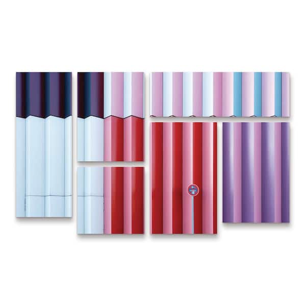 Trademark Fine Art Iso66 Colorful 6-Piece Panel Set Unframed Photography Wall Art 28 in. x 47 in.