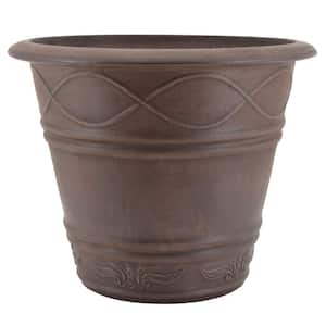 Western Weave 14-1/2 in. x 11 in. Chocolate Composite PSW Pot