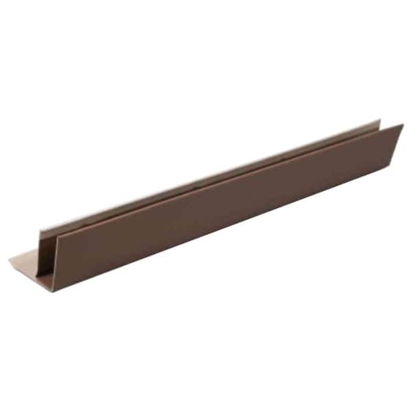Amerimax Home Products 1.5 in. x 12 ft. Musket Brown Aluminum F-Channel