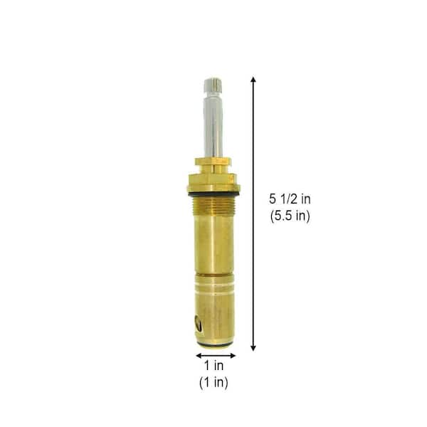 Everbilt 5 1/2 in. 22 pt. Broach Right Hand Only Hot Side Stem