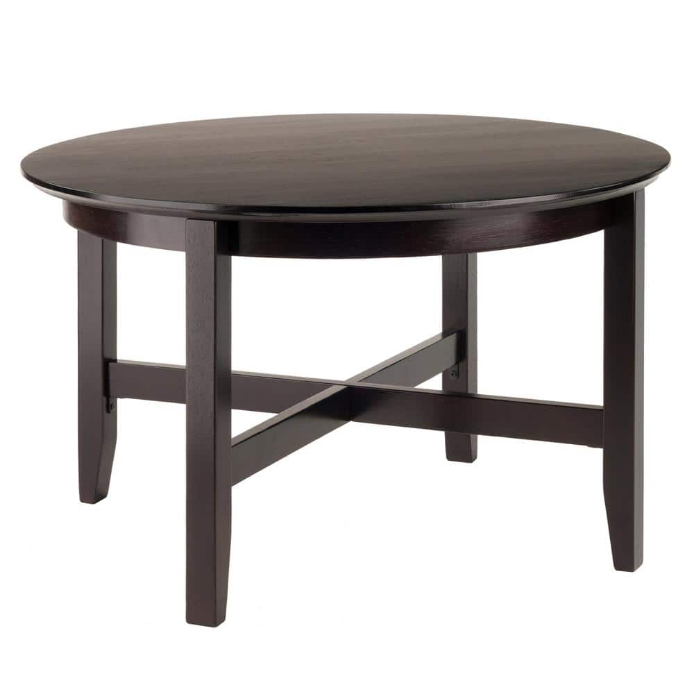 Winsome Wood Toby Espresso Finish Round Coffee Table 92143 The Home Depot
