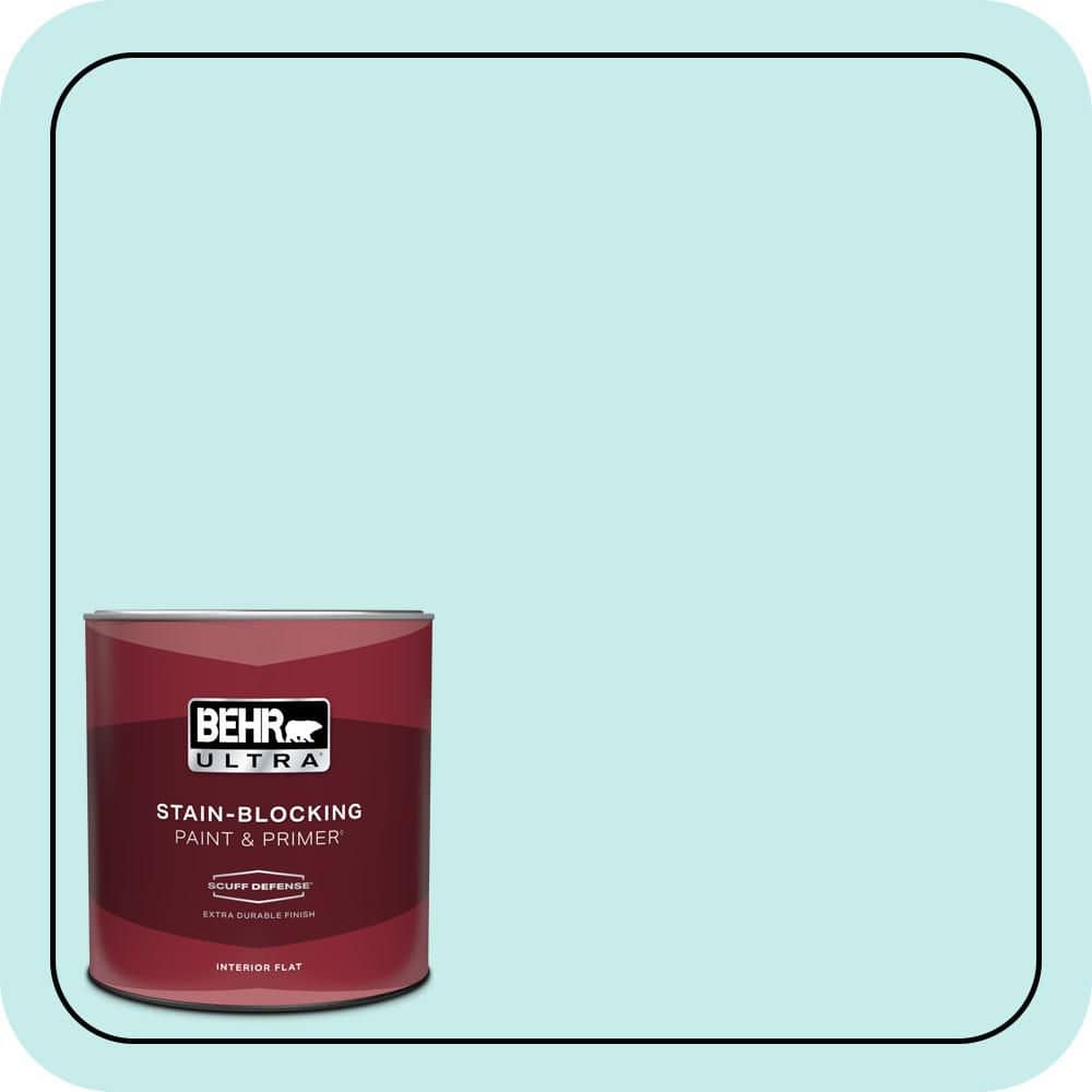 1 qt. #P460-1 Morning Sky Extra Durable Flat Interior Paint & Primer price history on PriceWatchPro