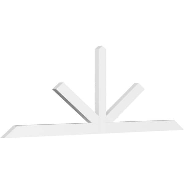 Ekena Millwork Saratoga 96 in. W x 32 in. H x 2 in. D Signature Polyurethane Bracket