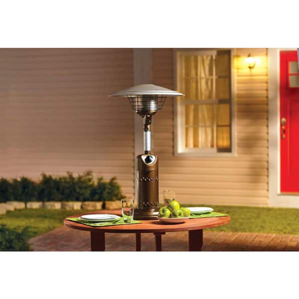 LIVING ACCENTS 10,000 BTU Tabletop Propane Steel Patio Heater