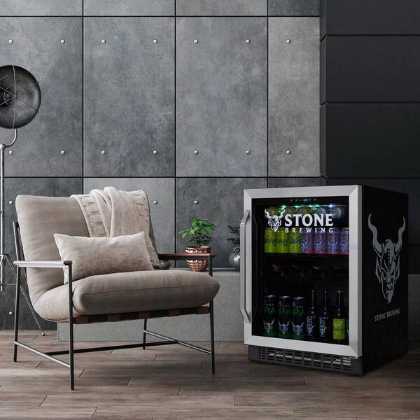 Newair Prismatic™ Series Beverage Refrigerator with RGB HexaColor™ LED  Lights, Mini Fridge for Gaming, Game Room, Party Festive Holiday Fridge  with