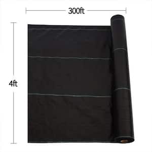 4 ft. x 300 ft. Weed Barrier Landscape Fabric Heavy Duty forGarden, Pathway, Orchard Weed Control