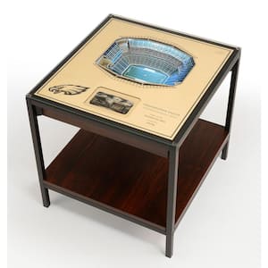 NFL Philadelphia Eagles 23 in. x 22 in. 25-Layer StadiumViews Lighted End Table - Lincoln Financial Field