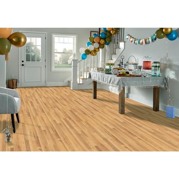 XP Junction Cider Oak 10 mm T x 7.4 in. W x 47.2 in. L Water Resistant Laminate Wood Flooring (19.63 sq. ft. /Case)