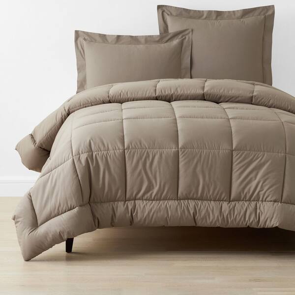 The Company Store Company Cotton Mocha King/California King Cotton Percale Comforter