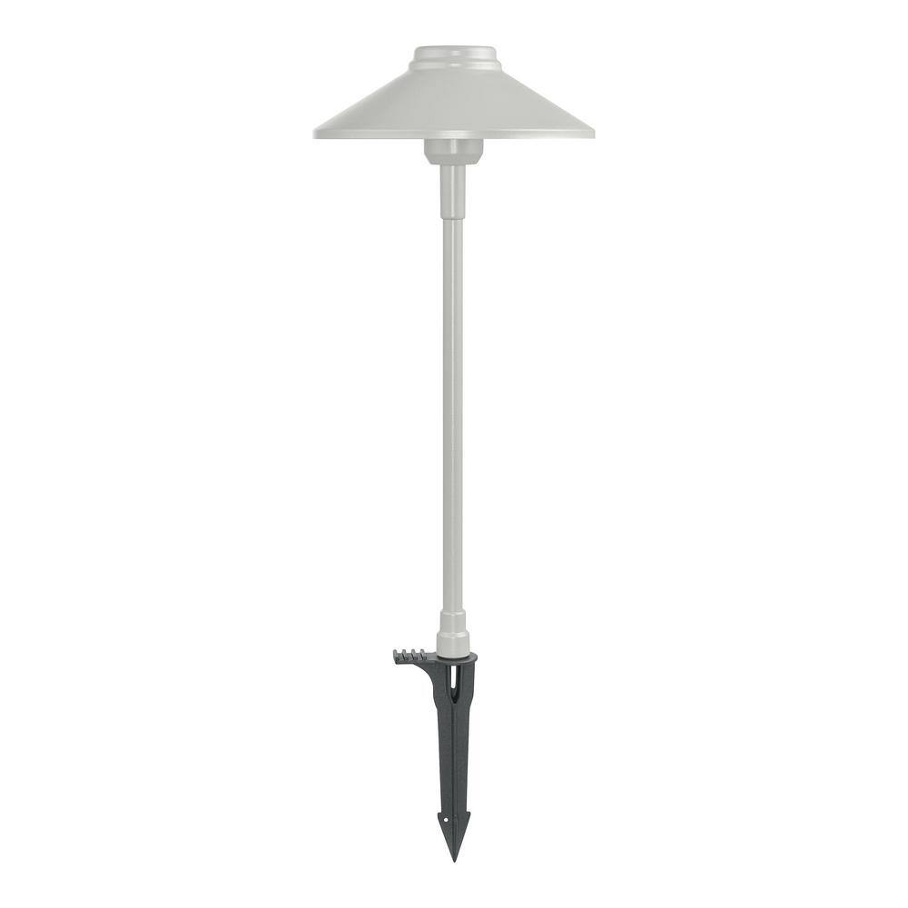 100 Lumen Low Voltage Silver Integrated LED Single Tier Weather Resistant Outdoor Landscape Path Light price history on PriceWatchPro