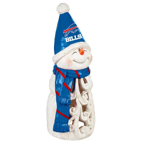 Team Sports America Buffalo Bills Snowman LED Christmas Garden Statuary, 26 in.