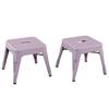 ACESSENTIALS Harper Hudson Kids Metal Stool 2 pack Lavender