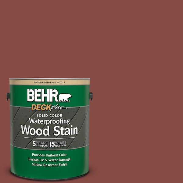 1 gal. #PPU2-18 Spice Solid Color Waterproofing Exterior Wood Stain