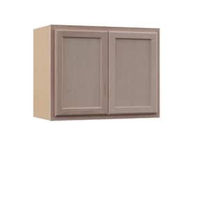 30 in. W x 12 in. D x 24 in. H Assembled Wall Bridge Kitchen Cabinet in Unfinished with Recessed Panel