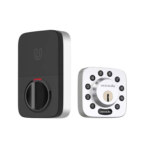 Ultraloq U-Bolt Satin Nickel 5 in 1 Bluetooth Enabled and Keypad Smart Deadbolt Door Lock