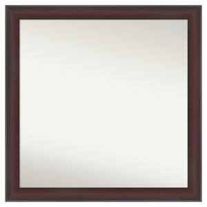 Grand Cherry Narrow 29.75 in. x 29.75 in. Non-Beveled Casual Square Framed Wall Mirror