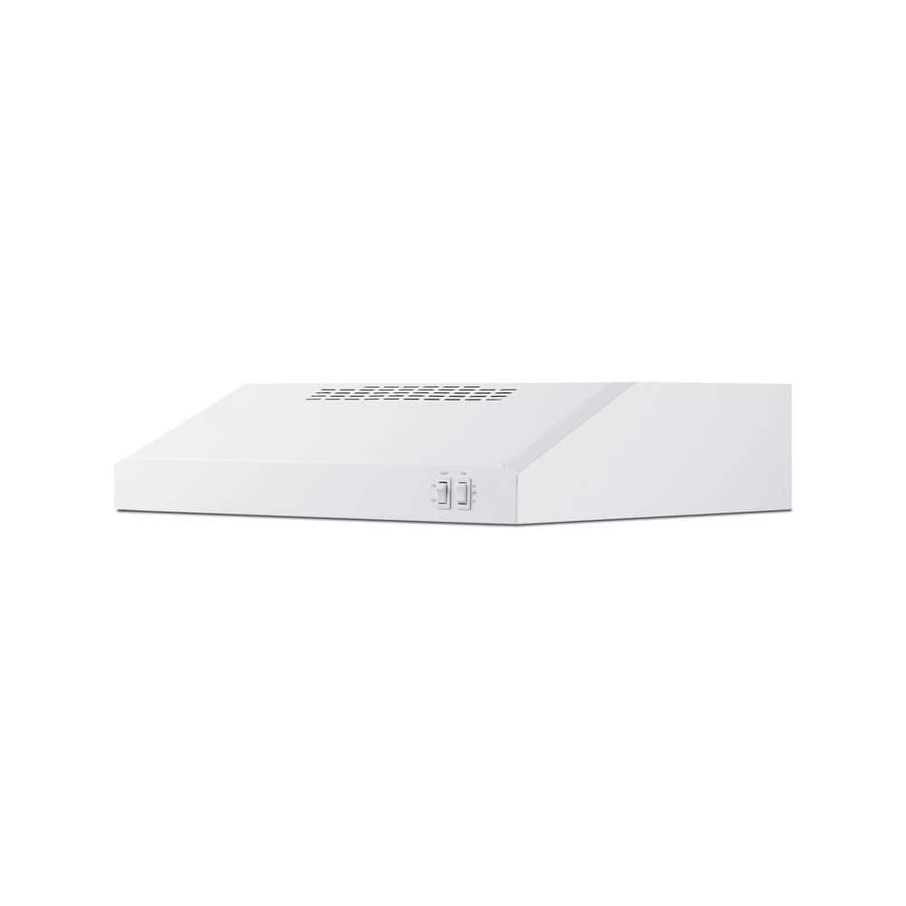 20" White Stainless Steel Convertible Under Cabinet Range Hood