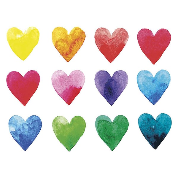 OhPopsi Color My Heart Wall Mural