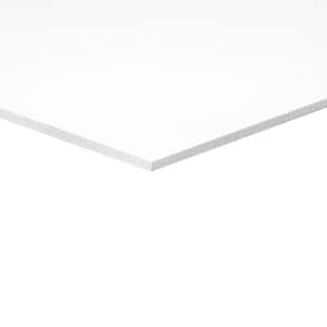 24 in. x 48 in. x 0.236 in.(6mm) PVC Waterproof Foam Sheet White Plastic Sheet, DIY Making, (1-Pack)