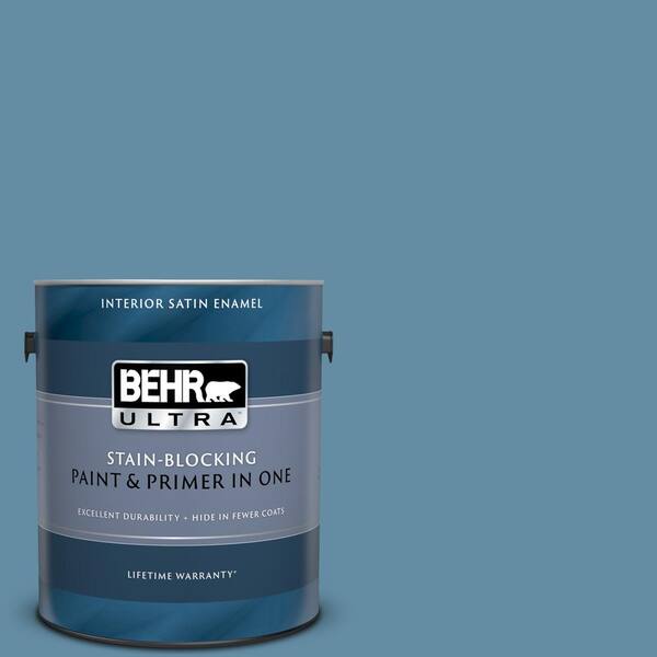 BEHR ULTRA 1 gal. #UL230-18 French Court Satin Enamel Interior Paint and Primer in One