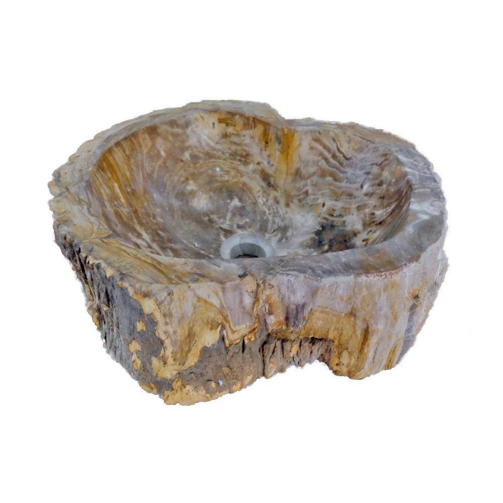 Natural Petrified Wood Stone Vessel Bathroom Sink