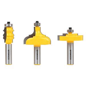 Picture Frame 1/2 in. Shank Carbide Tipped Router Bit Set (3-Piece)
