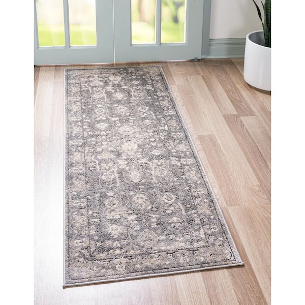 Portland Central Gray 2 ft. 2 in. x 6 ft. Runner Rug