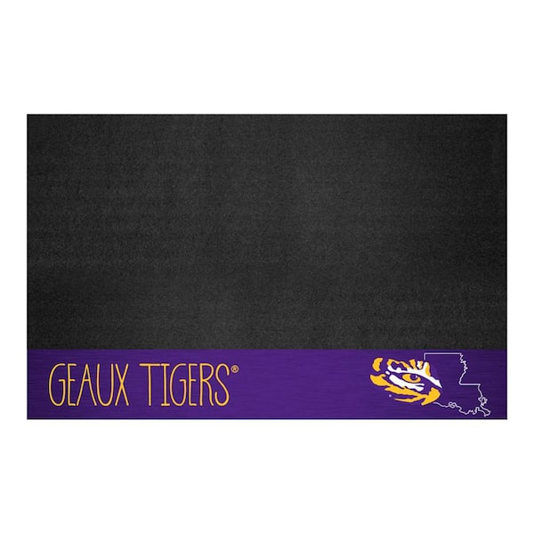 FANMATS LSU Tigers Southern Style Vinyl 42 in. Grill Mat