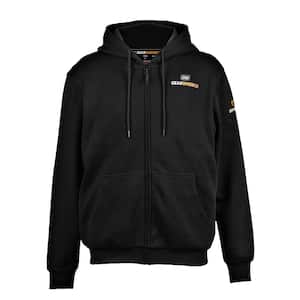 Men's Large Black 7.2-Volt Lithium-Ion Full Zip Heated Hoodie Jacket with (1) 5.2Ah Battery and Charger